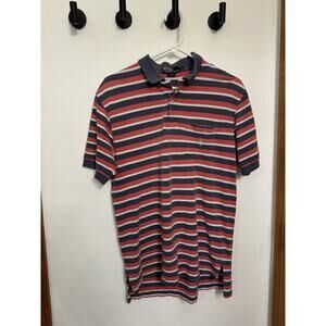 Polo By Ralph Lauren Shirt Mens Medium Preppy Casual Red And Blue